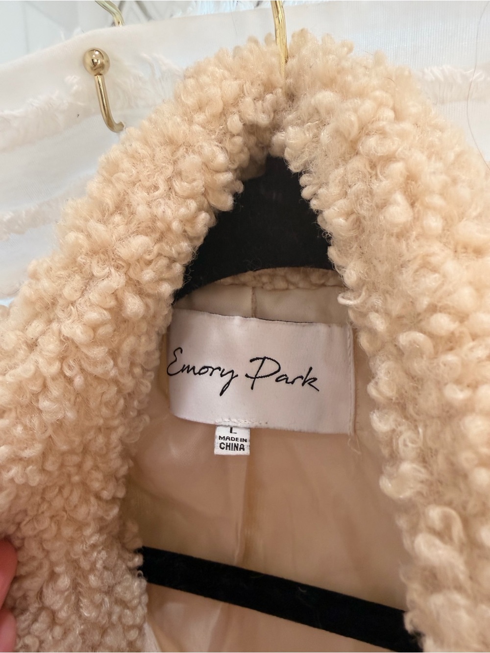 Camel Teddy Sherpa Zip Jacket - Picture 2 of 2